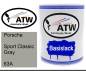 Preview: Porsche, Sport Classic Gray, 63A: 1L Lackdose, von ATW Autoteile West.